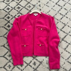 Odette sweater lady jacket in cotton-blend bouclé - large